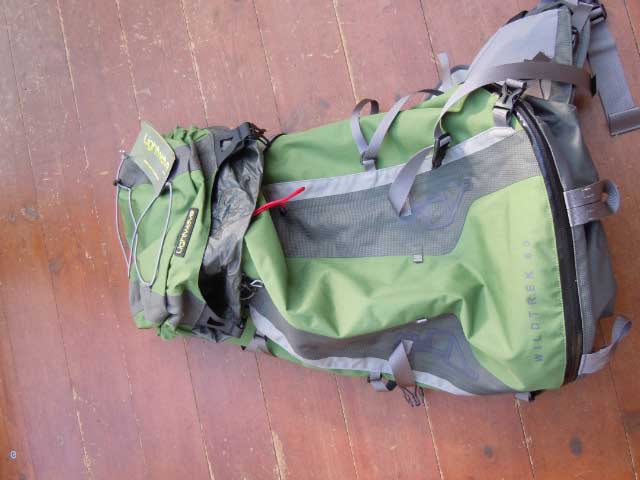 Note the waterproof zip at the bottom. It is also minimalist without excess weight-adding webbing or pockets. 